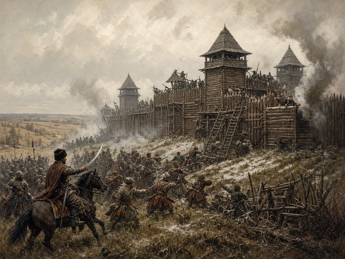 ГОРОД В ОСАДЕ — иллюстрация