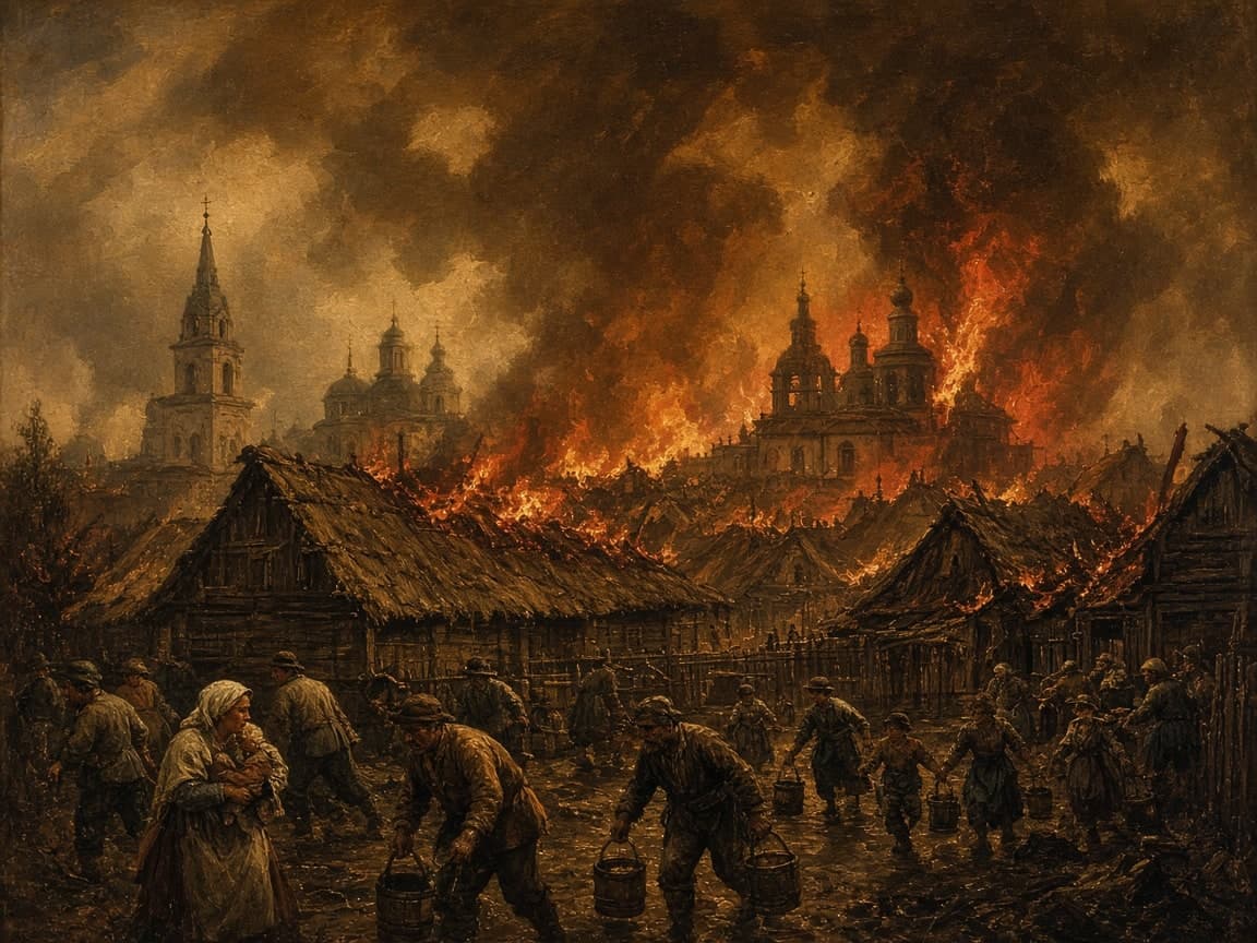 Красный петух — иллюстрация