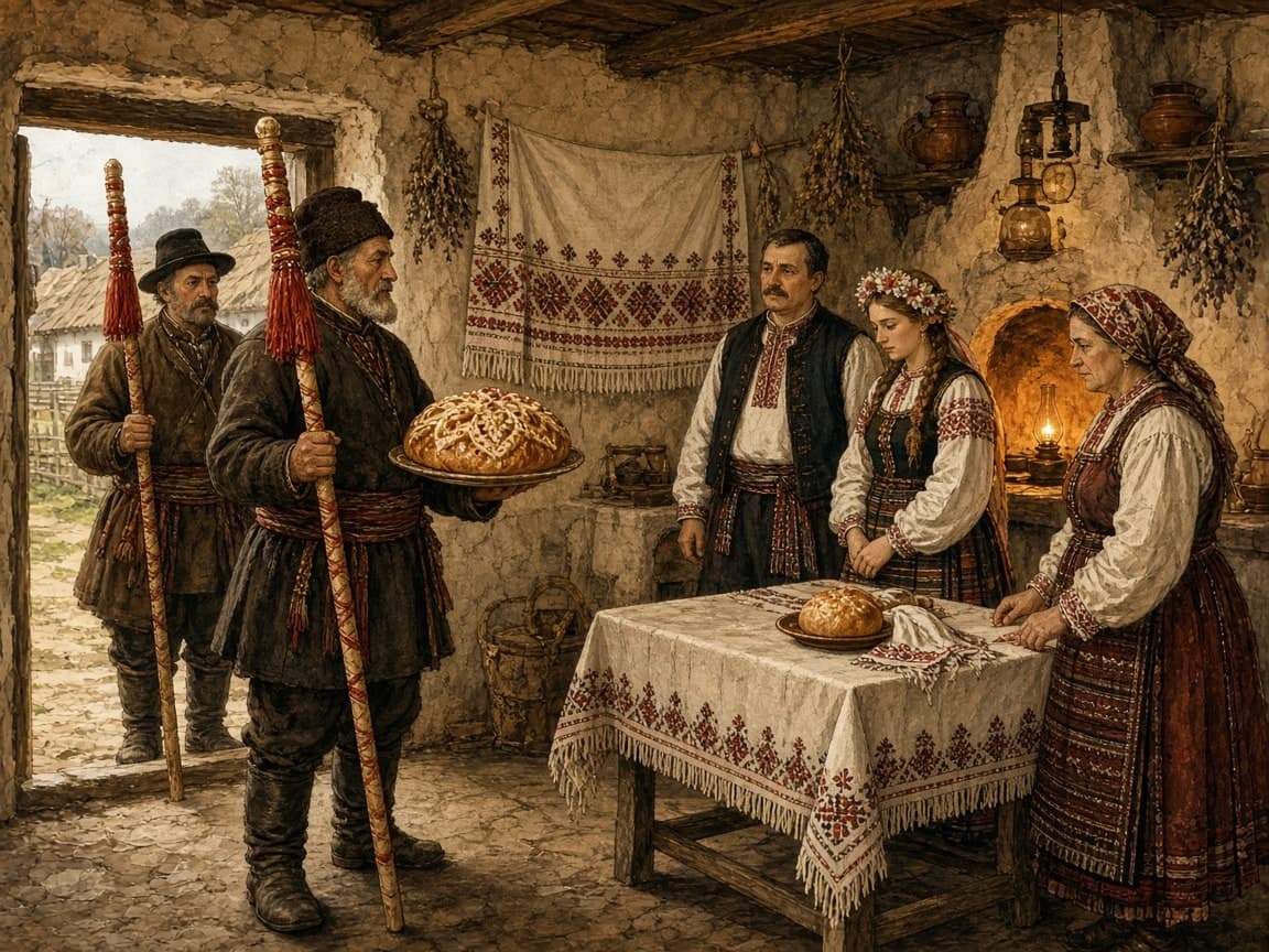 СВАТАНЬЕ НА ГОНЧАРОВКЕ — иллюстрация