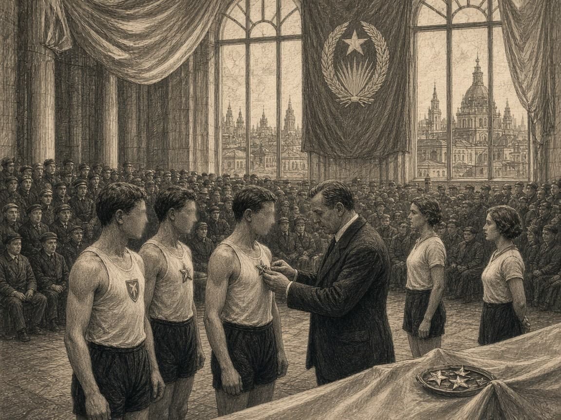 Спортивные мастера 1930-х — иллюстрация